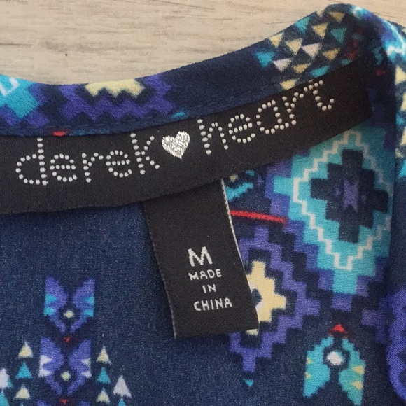 Blue Aztec Pattern Romper - Picture 3 of 4